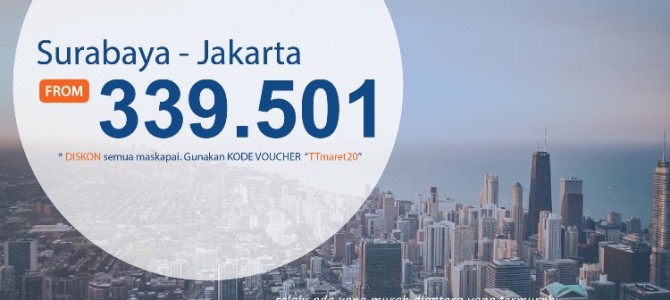 Promo tiket pesawat Surabaya – Jakarta
